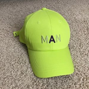 Neon green hat